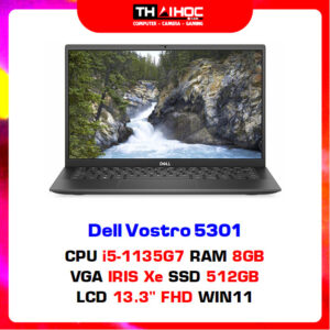 Laptop Dell Vostro 13 5301 (Core i5-1135G7 | 8GB | 512GB | Iris Xe | 13.3 inch FHD | Win 11 | Đen)