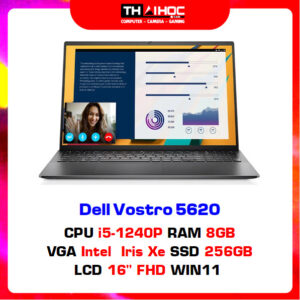 Laptop Dell Vostro 5620 (i5-1240P | 8GB | 256GB | Intel Iris Xe Graphics | 16 inch FHD+ | Win 11 Home | Xám )