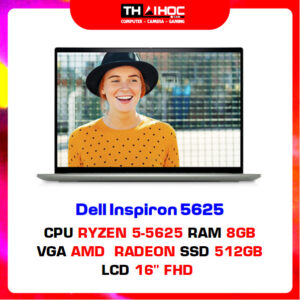 Laptop Dell Inspiron 16 5625  (Ryzen 5-5625U | 8GB | 512GB | AMD Radeon | 16-inch FHD | Win 11 | Bạc)