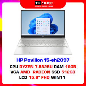 HP Pavilion 15-eh2097 (Ryzen 7-5825U | 16GB | 512 GB | 15.6 inch FHD IPS | Win 11 | Bạc)