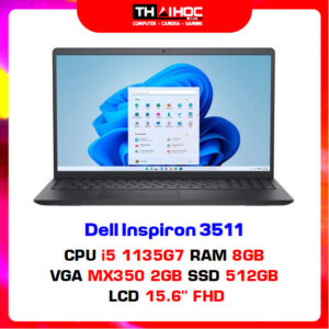 Laptop Dell Inspiron 15 3511 (Core™ i5-1135G7 | 8GB | 512GB | MX350 2GB | 15.6-inch FHD | Win 11 | Office | Đen)