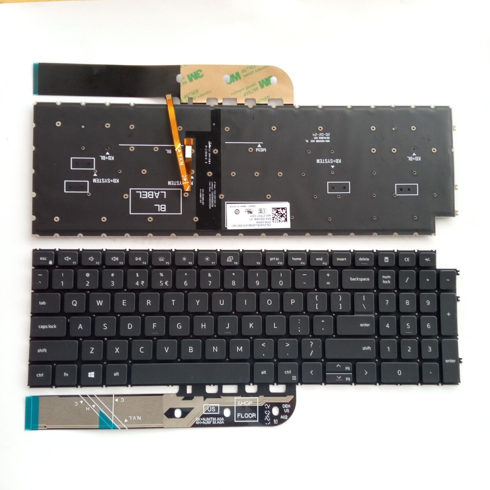 New For Dell Vostro 15 3510 3520 3525 LCD Rear Top Lid Back Cover 0DWRHJ Black | UK